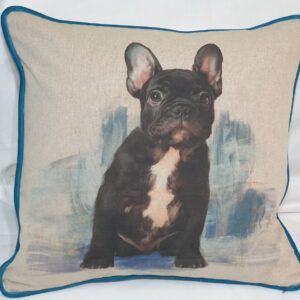 French Bulldog Picture Panel Scatter Cushion