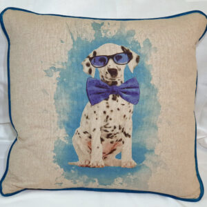 Novelty Dalmation Picture Panel Scatter Cushion