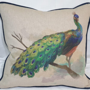 Peacock Picture Panel Scatter Cushion