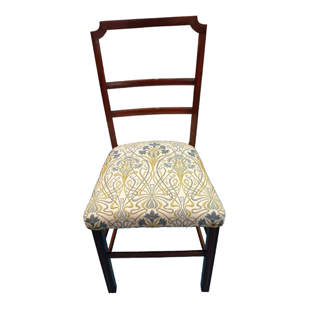front view mahogany chair